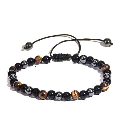 Men's Tigereye Haematite Imitation Obsidian Ornament Bracelets