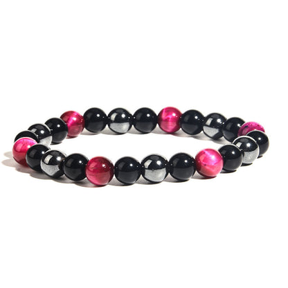 Men's Tigereye Haematite Imitation Obsidian Ornament Bracelets