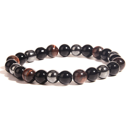 Men's Tigereye Haematite Imitation Obsidian Ornament Bracelets