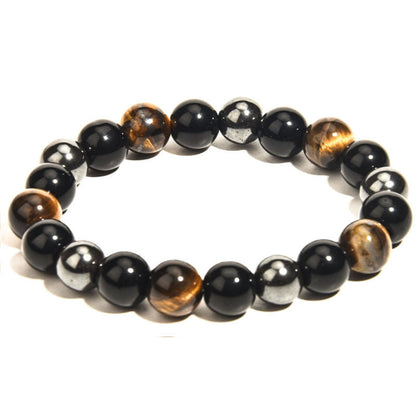 Men's Tigereye Haematite Imitation Obsidian Ornament Bracelets