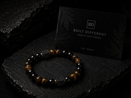 Wood & Onyx Fusion Bracelet