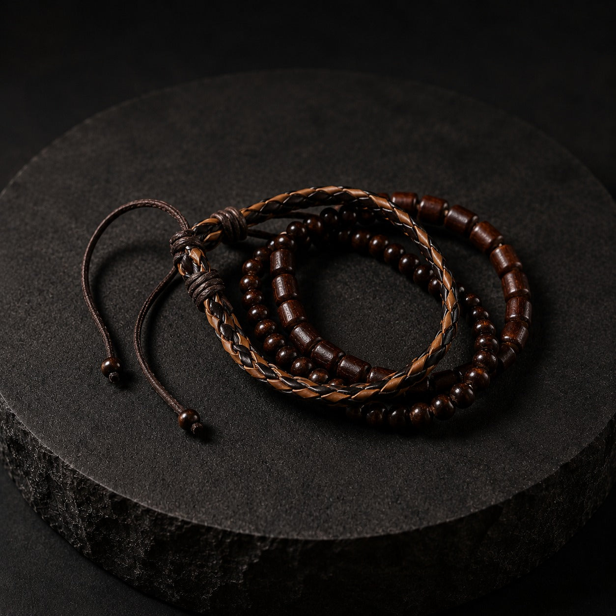 Lava Stone Raw Bracelet